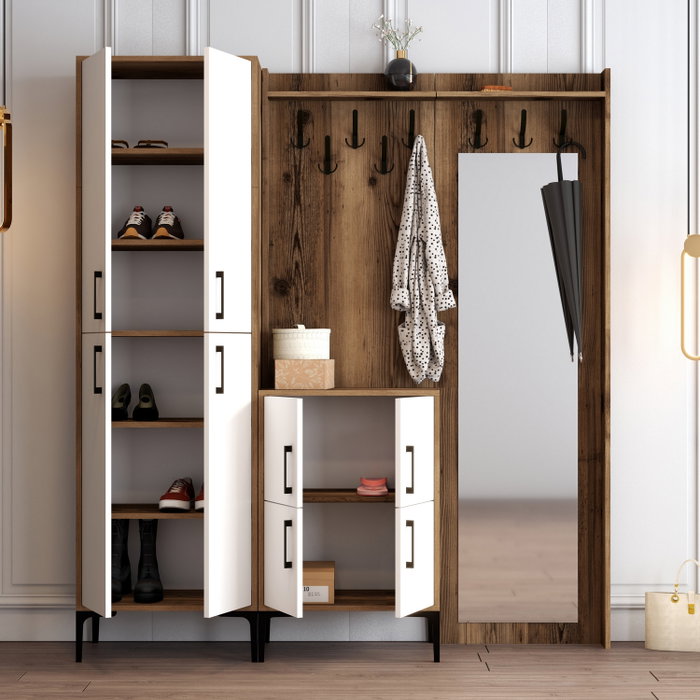 Hanah Home Berlin ABC Nogal y Blanco
